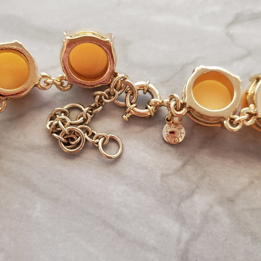 💗 J. Crew Peachy Pink Gold Bubble Classic Statement Necklace 💗 - Picture 8 of 13